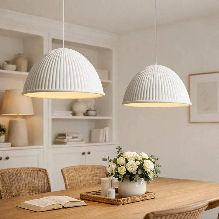 1-LightModernResinDomePendantLightwithRibbedShade_1